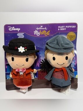 Mary Poppins and Bert Hallmark Disney Itty Bittys Chimney Rooftop PACKAGING FLAW